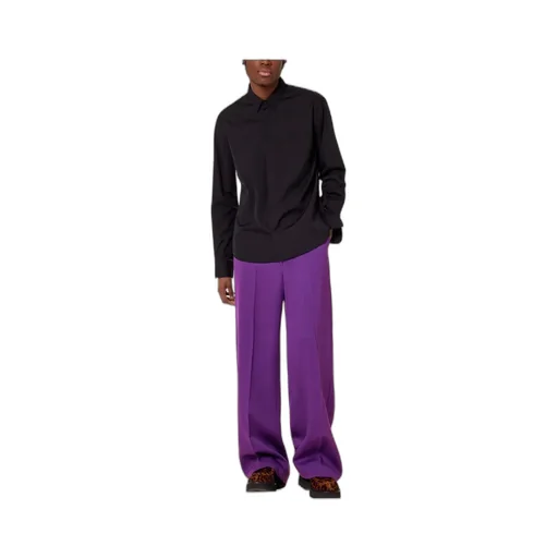 High-Waist Wide-Leg Trousers