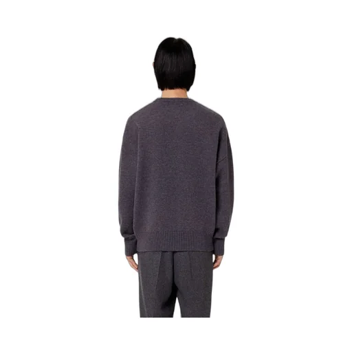 Ami De Coeur Logo Intarsia Crewneck Knitted Jumper