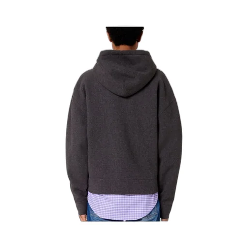 Drop-Shoulder Zip-Fastening Hoodie