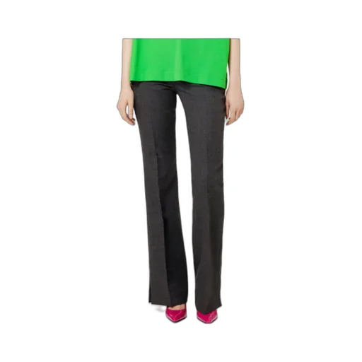 Mid-Rise Flared Tailored Trousers