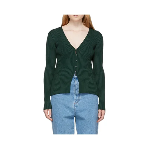 Long-Sleeved Knitted Cardigan