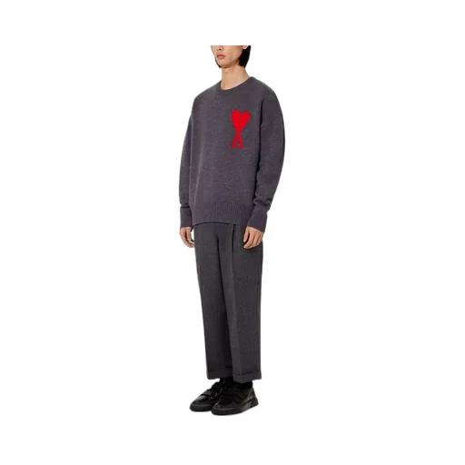 Ami De Coeur Logo Intarsia Crewneck Knitted Jumper