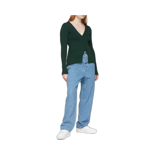Long-Sleeved Knitted Cardigan