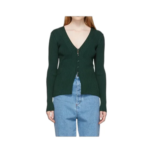Long-Sleeved Knitted Cardigan