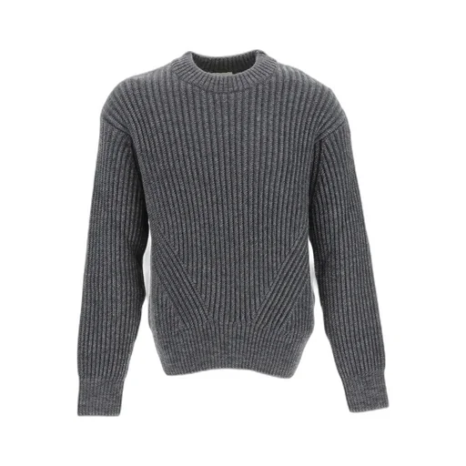 Ribbed-Knit Crew-Neck Jumper