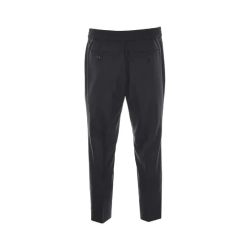 Cropped Elasticated-Waistband Trousers