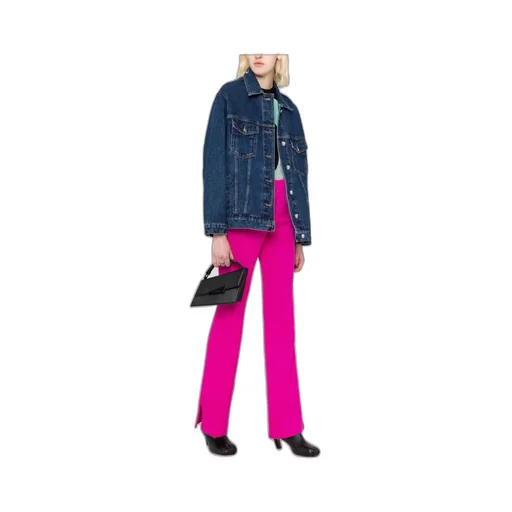 Flared Twill Trousers