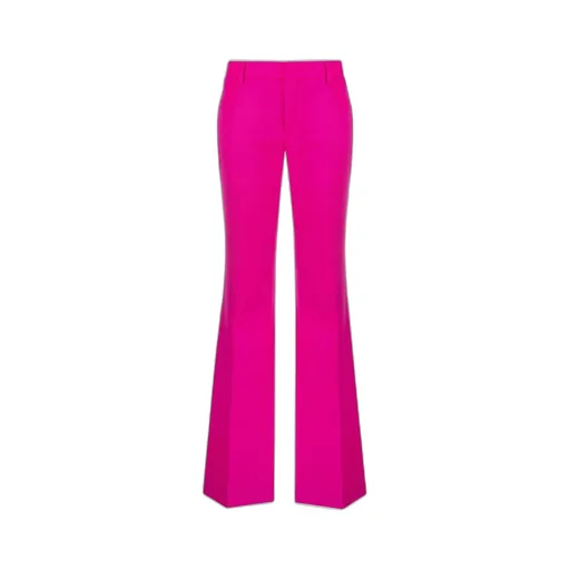Flared Twill Trousers