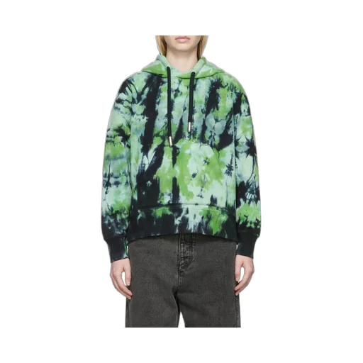 Tie Dye-Print Cotton Hoodie