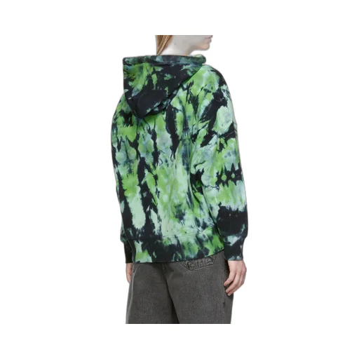 Tie Dye-Print Cotton Hoodie