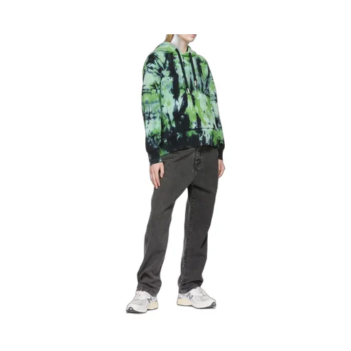 Tie Dye-Print Cotton Hoodie