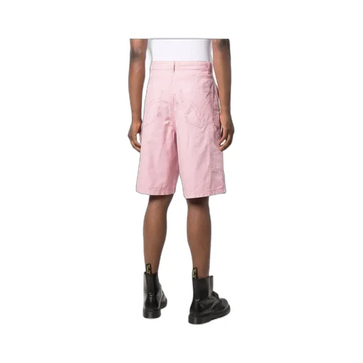 Wide-Leg Cotton Shorts