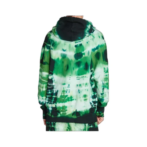Tie Dye-Print Cotton Hoodie