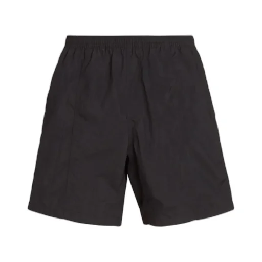 Logo Embossed Elastic Waistband Swim Shorts