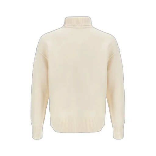 Ami De Coeur Logo Intarsia Knitted Roll-Neck Jumper