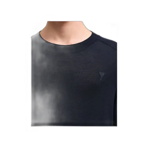 Ami Logo Embroidered Crewneck Sweater