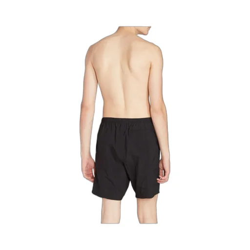 Logo Embossed Elastic Waistband Swim Shorts