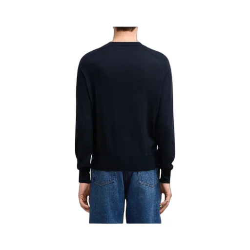 Ami Logo Embroidered Crewneck Sweater