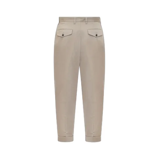 Pleated Tapered Leg Trousers