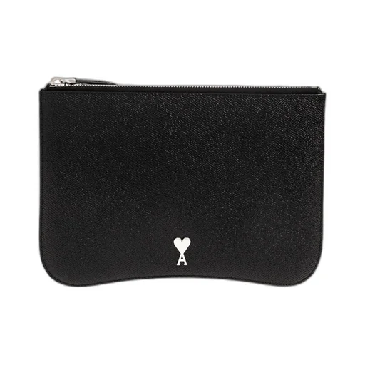 Logo Plaque Zipped Pouch