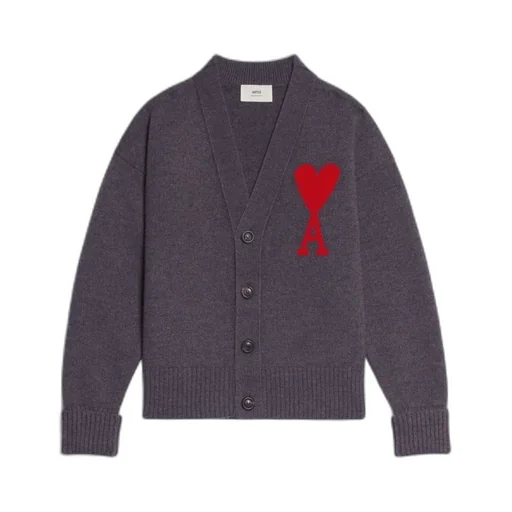 Ami De Coeur V-Neck Knitted Cardigan