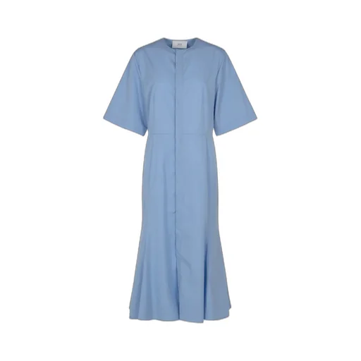 Flared Hem Shirt Dress