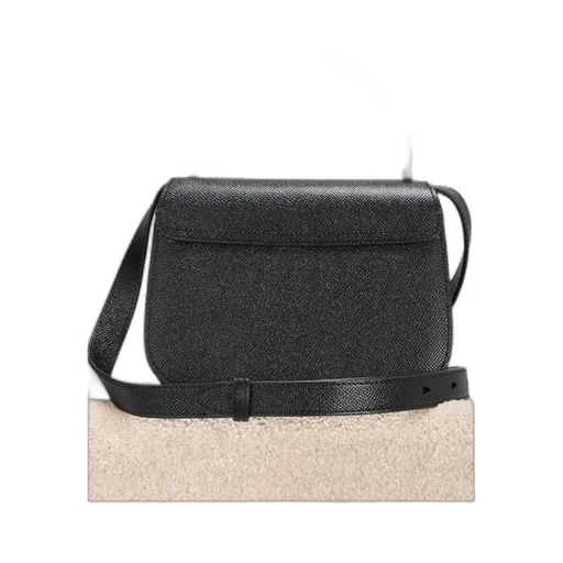 Logo Plaque Foldover Top Shoulder Bag
