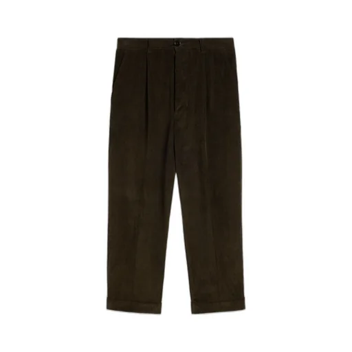 Logo-Patch Pleated Trousers