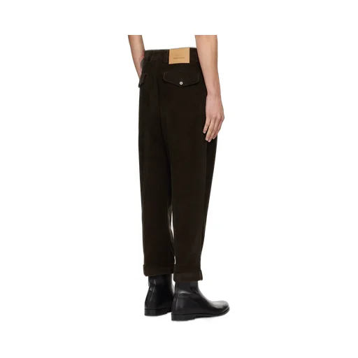 Logo-Patch Pleated Trousers