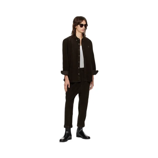 Logo-Patch Pleated Trousers