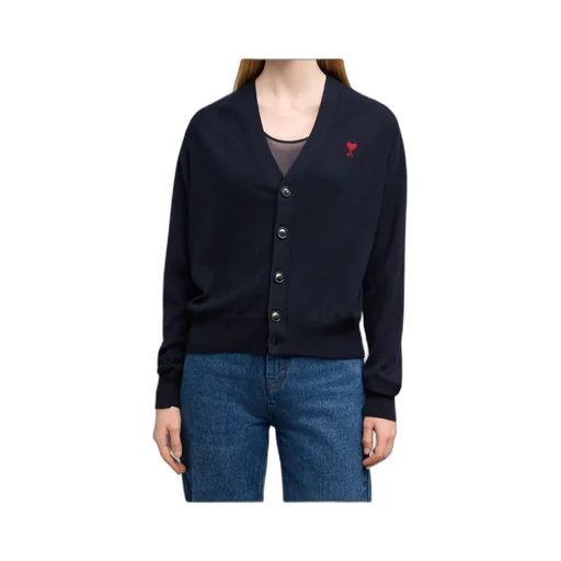 Ami De Coeur Logo Embroidered Buttoned Cardigan