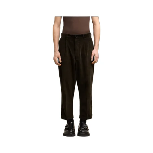 Logo-Patch Pleated Trousers