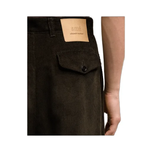 Logo-Patch Pleated Trousers
