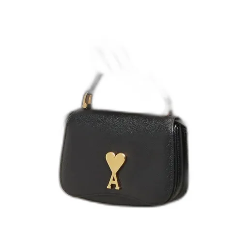 Logo Plaque Foldover Top Shoulder Bag
