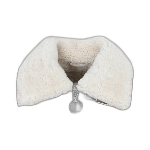 Shearling-Collar Suede Jacket