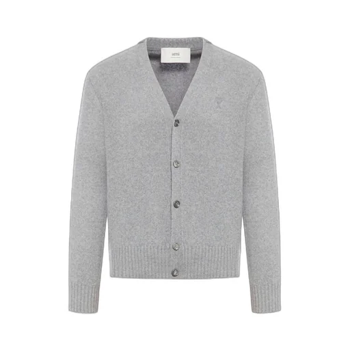 Logo Embroidered V-Neck Cardigan