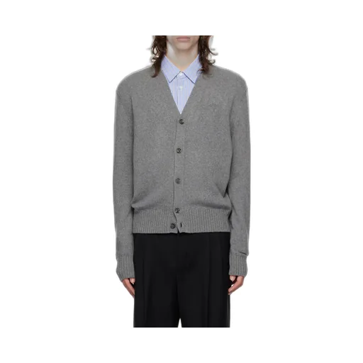 Logo Embroidered V-Neck Cardigan