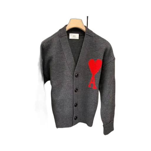 Ami De Coeur V-Neck Knitted Cardigan