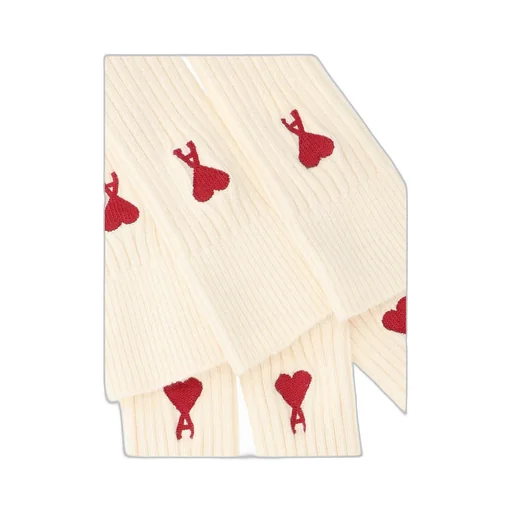 Ami De Coeur Logo Embroidered Ribbed 3-Pack Socks