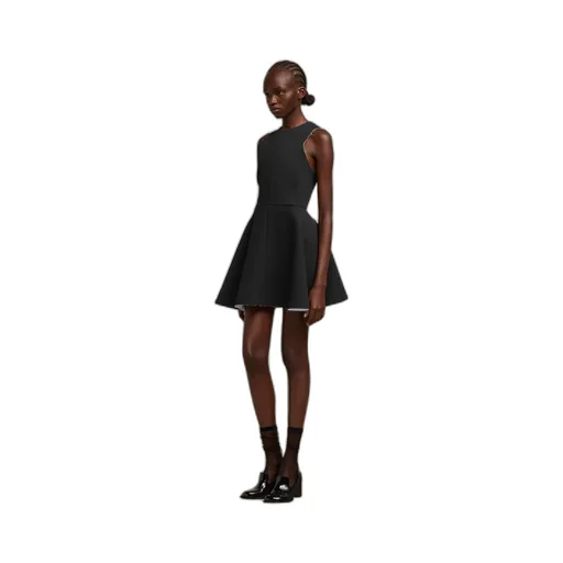 Flared Sleeveless Dress