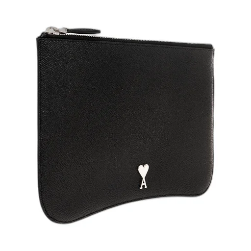 Logo Plaque Zipped Pouch