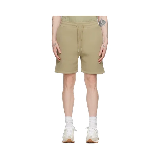 Logo Embroidered Drawstring Knitted Shorts