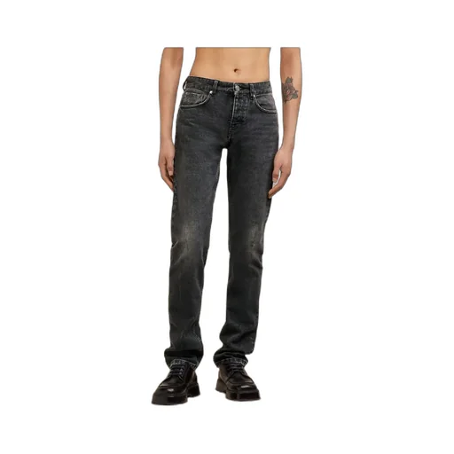 Logo-Patch Straight Leg Jeans