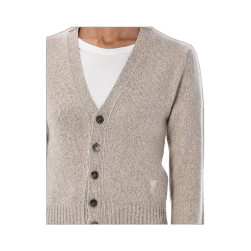 Heart Embroidered Button-Up Cardigan