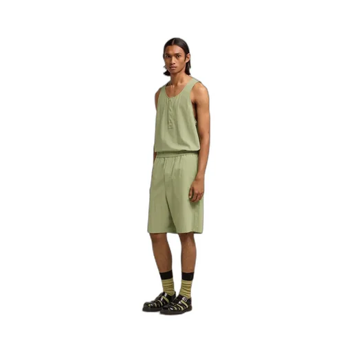 Logo Plaque Bermuda Shorts