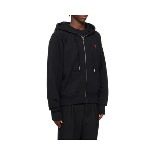 Ami De Coeur Logo Embroidered Zip-Up Hoodie