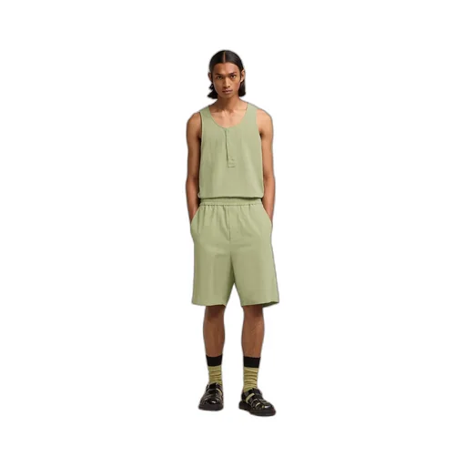 Logo Plaque Bermuda Shorts