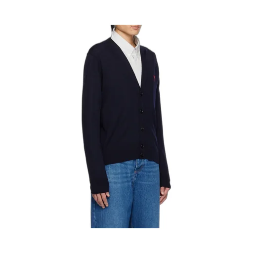 Ami De Coeur Logo Embroidered Buttoned Cardigan