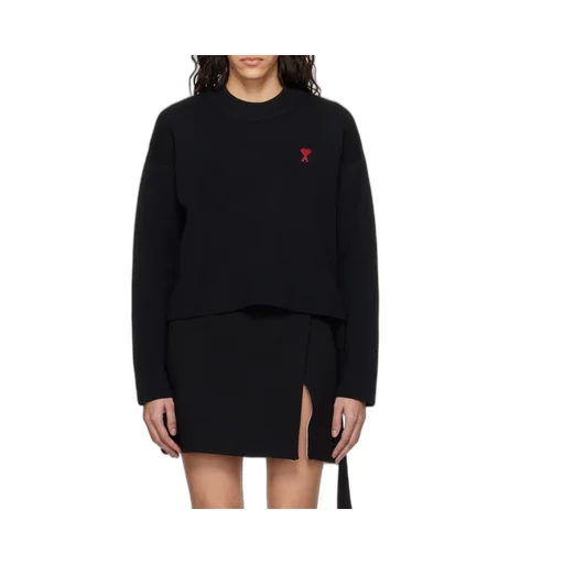 Ami De Coeur Logo Embroidered Knitted Jumper