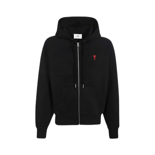 Ami De Coeur Logo Embroidered Zip-Up Hoodie